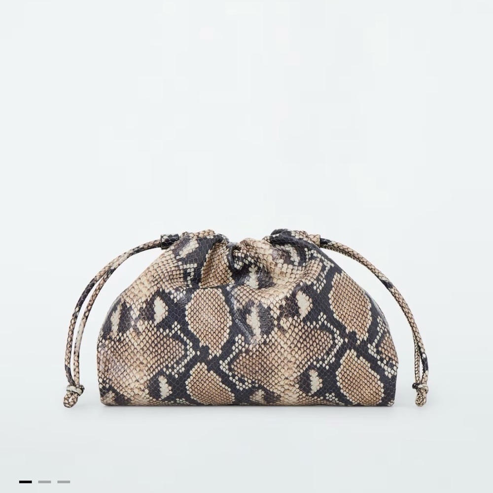 COS Cavatelli Clutch - Snakeskin